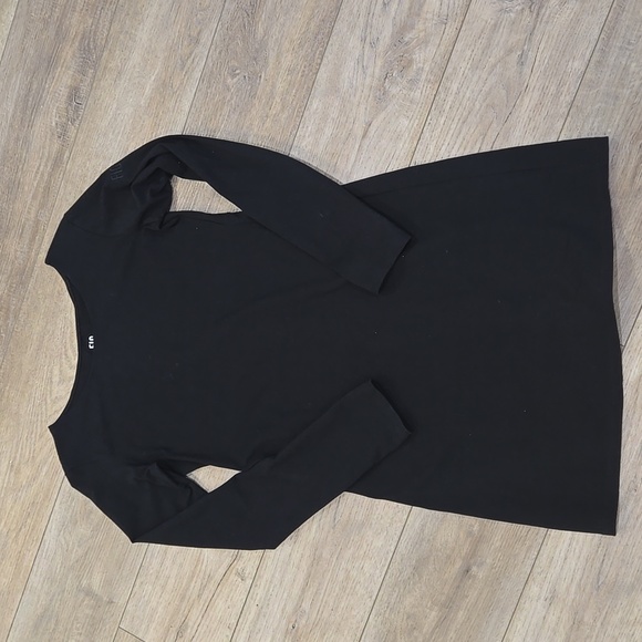 FIG Voyage Black Long Sleeve Travel Black Dress - Picture 2 of 10